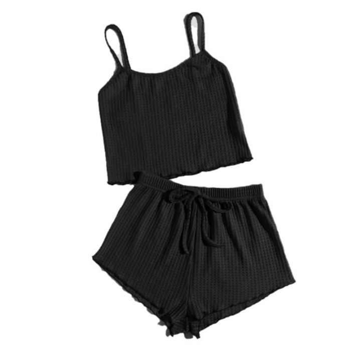 Vest women's vest top running vest designer vest women's crop top sexy camisole vest shorts set