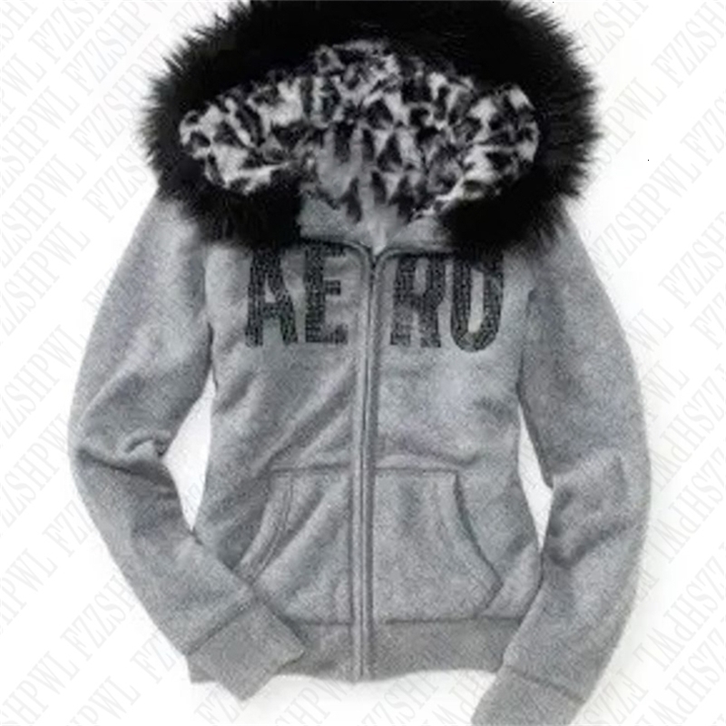 Y2k Hoodies Clothes Women Aesthetic Harajuku Fur Collar Leopard Print Zip Up Hoodies Graphic Retro Hip Hop Punk Streetwear EGirl250826