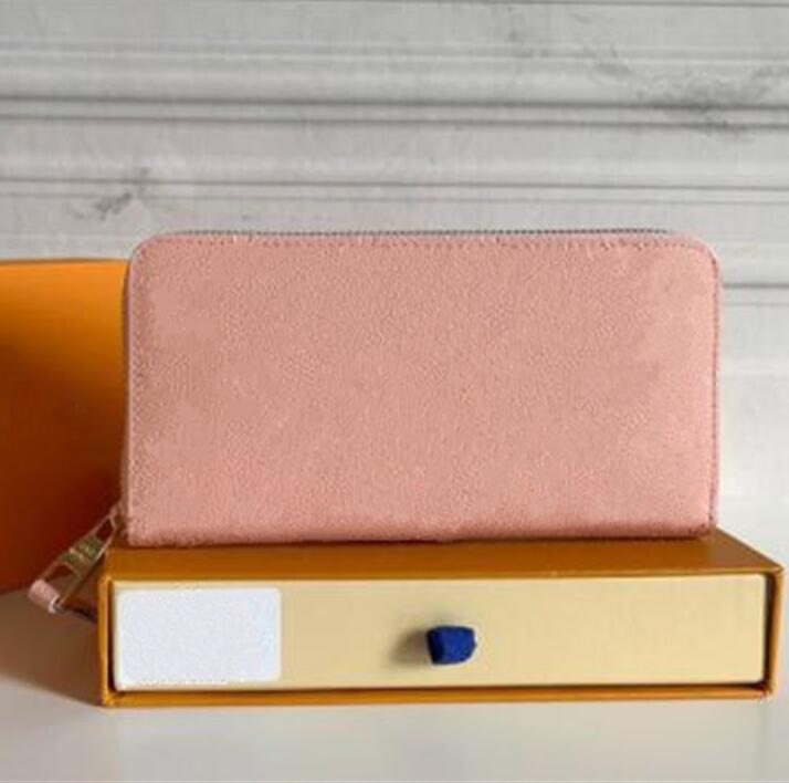 High Quality Designer Leather Wallet Woman Clutch Women Wallets embossed patterns Purse men With box Cards holder Cash 560017