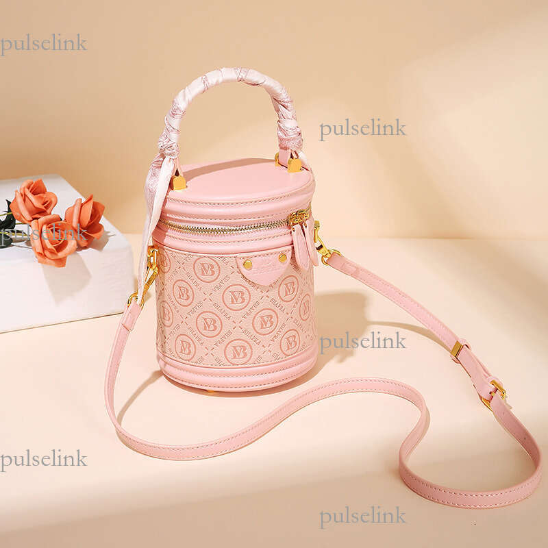 Custom High-End Fashion Women's Handheld Bucket Autumn Winter Niche Cylinder Versatile Shoulder Crossbody Bag