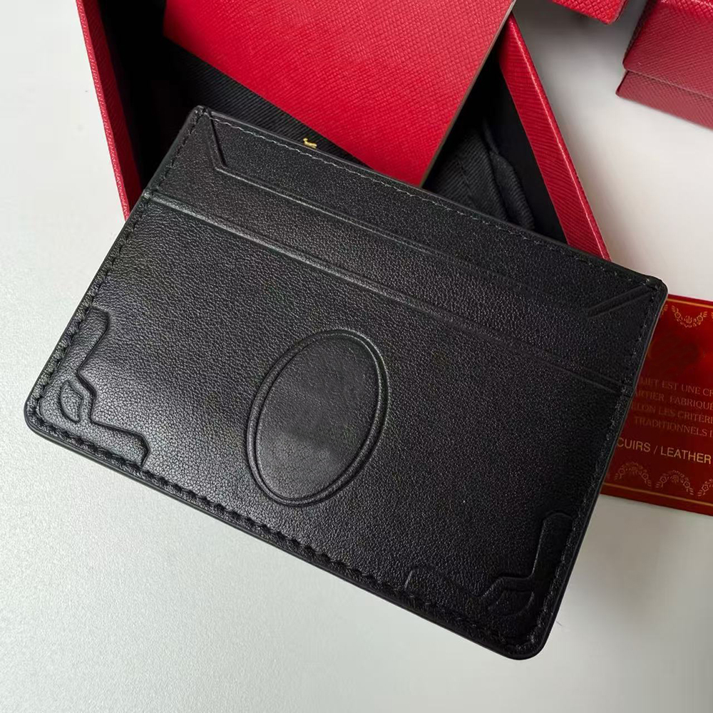 Credit Card Wallet Genuine Leather Luxury Designer Wallet Cardholder Men's and Women's Wallet Business ID Case Pocket Coin Purse Top Quali