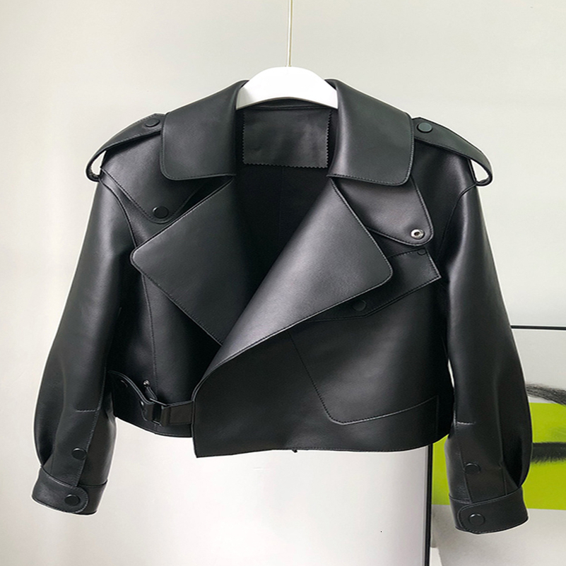 Fitaylor Spring Autumn Women PU Leather Jacket Casual Lady Windproof Motorcycle Leather Coat 250826