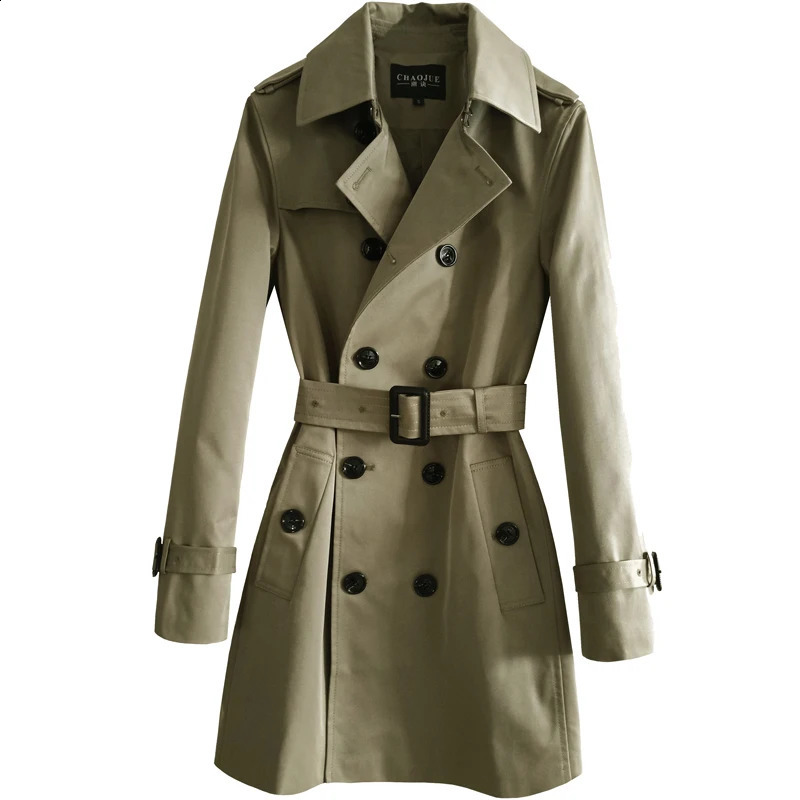 Spring Mens Windbreaker Jacket Vintage Autumn Black Khaki Business Casual Trench Male Double Breasted Retro Classic Long Coats 250827BJ