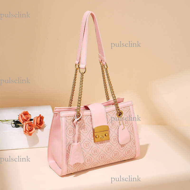 Custom 2025 New Single Shoulder Crossbody Chain Women's Large Capacity Versatile Monogram Tote Bag