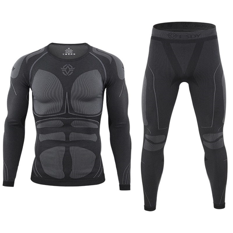 Men Sport Thermal Underwear Suits Outdoor Cycling Compression Sportswear Quick Dry Breathable Clothes Fitness Running Tracksuits250826ww