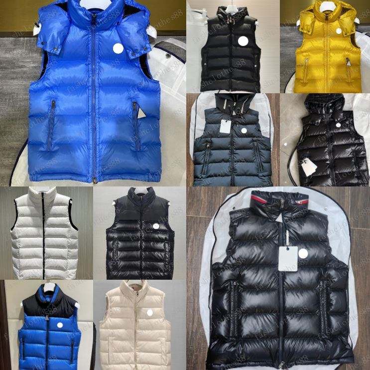 Mens Vests Designer Puffer Vest Men Waistcoat Male Winter Down vests puffer jacket Unisex Couple Bodywarmer Woman Mans Jacket Sleeveless Outdoor-image-908612936