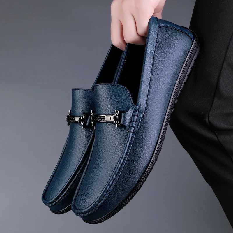 Mens Genuine Leather Shoes Handmade Driving Flats Shoes Dress Business Casual Slip Shoes AllMah Breathable Loafers Mo2231XJ250827