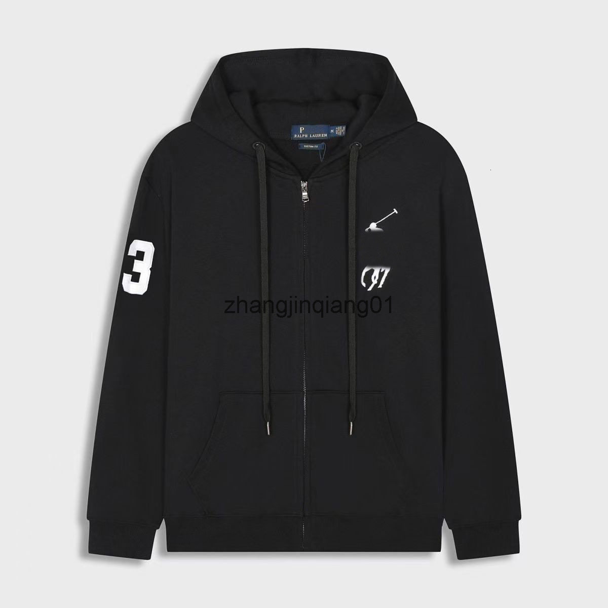 Designer Polohoodie Hoodie Jackets Spring Winter Cotton Vintage Luxury Fashion Number Black Hoodies Womens Mens Sweatpants Sweater