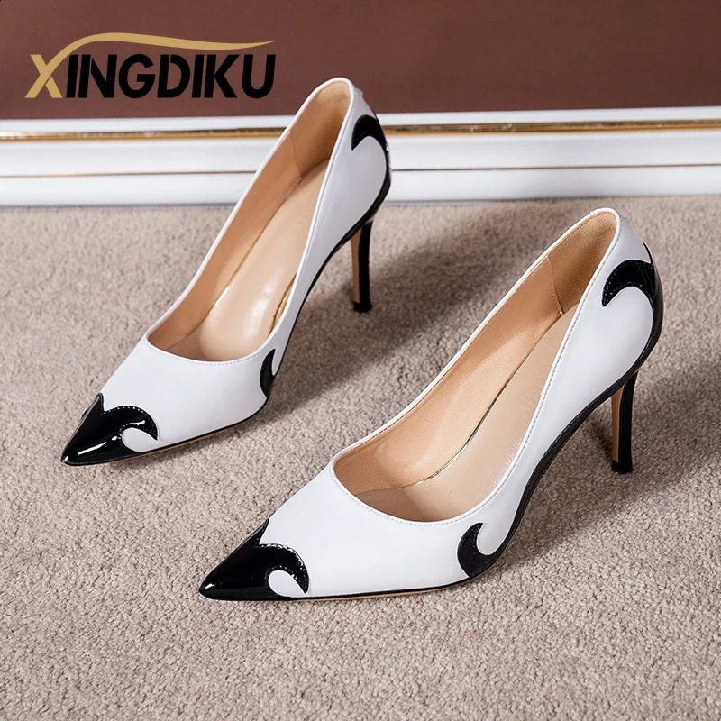 Summer Pointed Toe Stiletto Sandals High Heel Womens Shoes Banquet Party Womens Shoes Fashion Wedding Shoes 6.5-9cm Pumps 250823