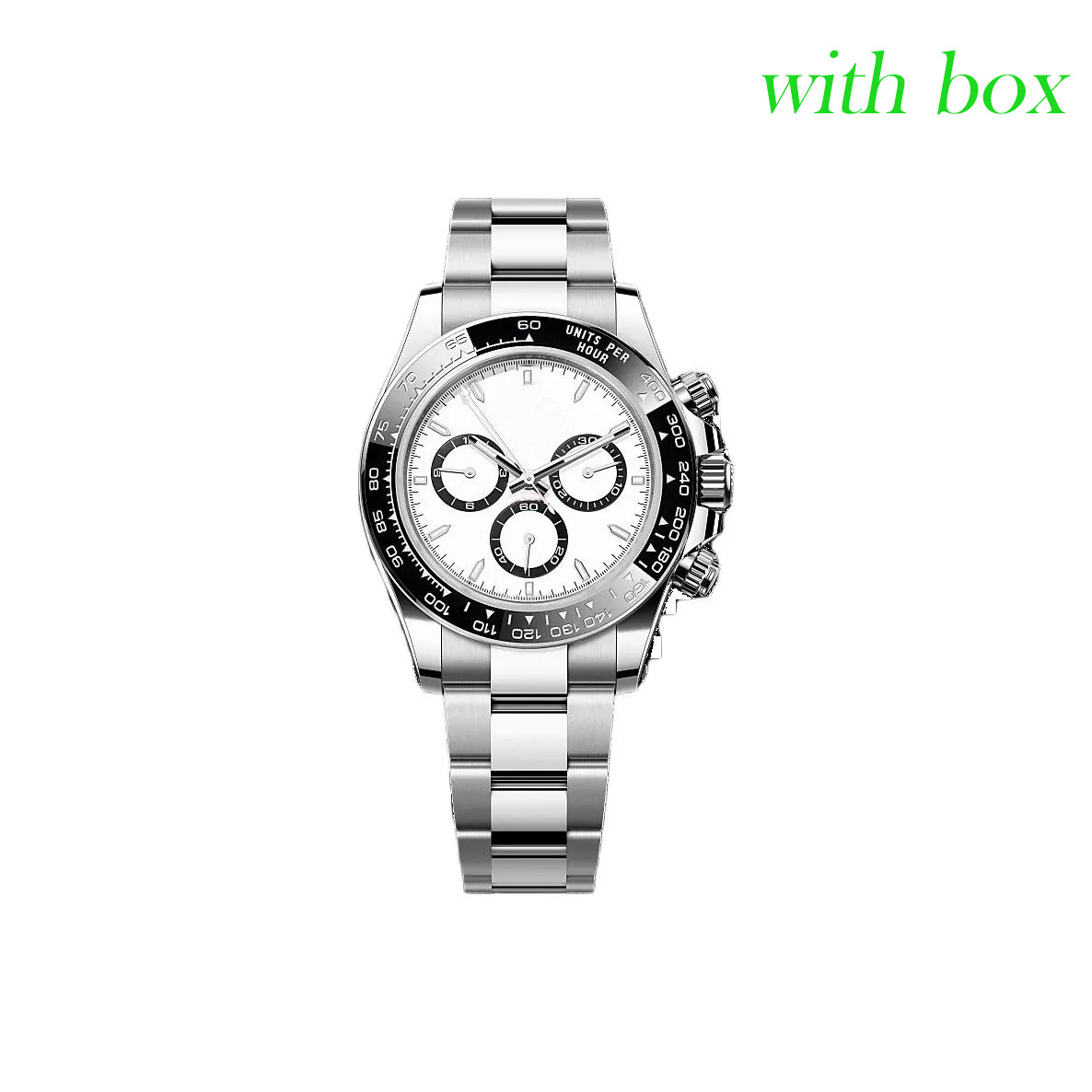 Mens Watch 40mm Automatic Watches 904L stainless steel strap Sapphire Luminous Luxury Wristwatches With Box free shipping