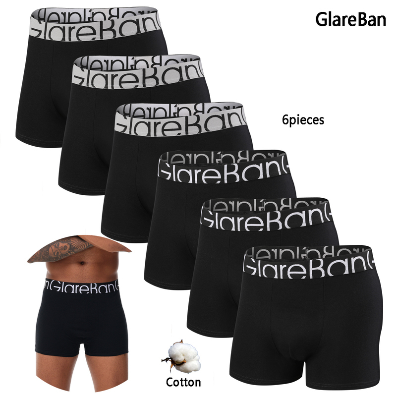 6pcs Pack Cotton Boxer Briefs Men shorts Panties Underwear For Man And Underpants Homme y BoxerShorts Box Slip 250826