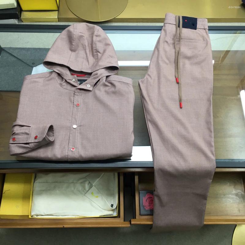 Men's Tracksuits 5DIKU 2025 Early Spring Summer Autumn Boutique Leisure Sports Set Sizes S-2XL Grey Pink Blue Light Card