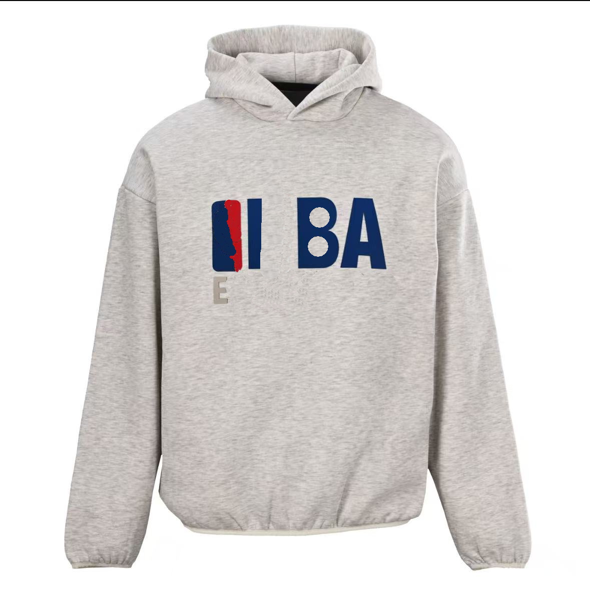 New designer's 25 year spring and autumn collaboration team series pullover hooded plush sweatshirt for both men and women, loose fit