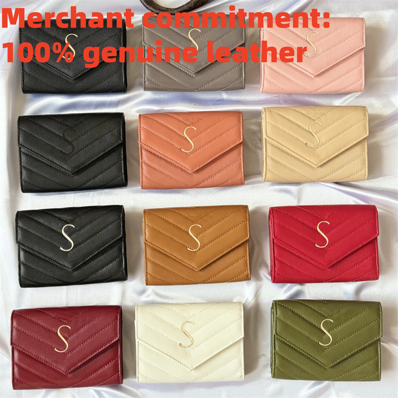Fashion Designer wallet Luxury genuine leather Envelope wallet Womens Fold wallet short Purse Coin Purses key pouch coin pouch cardholder passport h