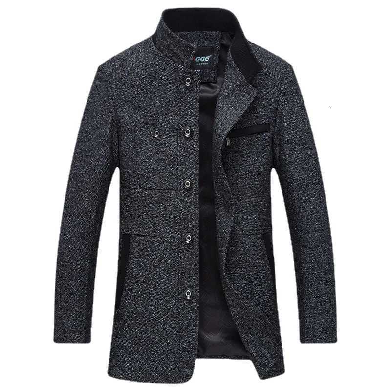 Men Business Casual Trench Coats Men Winter Woolen Blends Jackets New Men High Quality Warm Overcoats Winter Jackets Size 4XLXJ250827