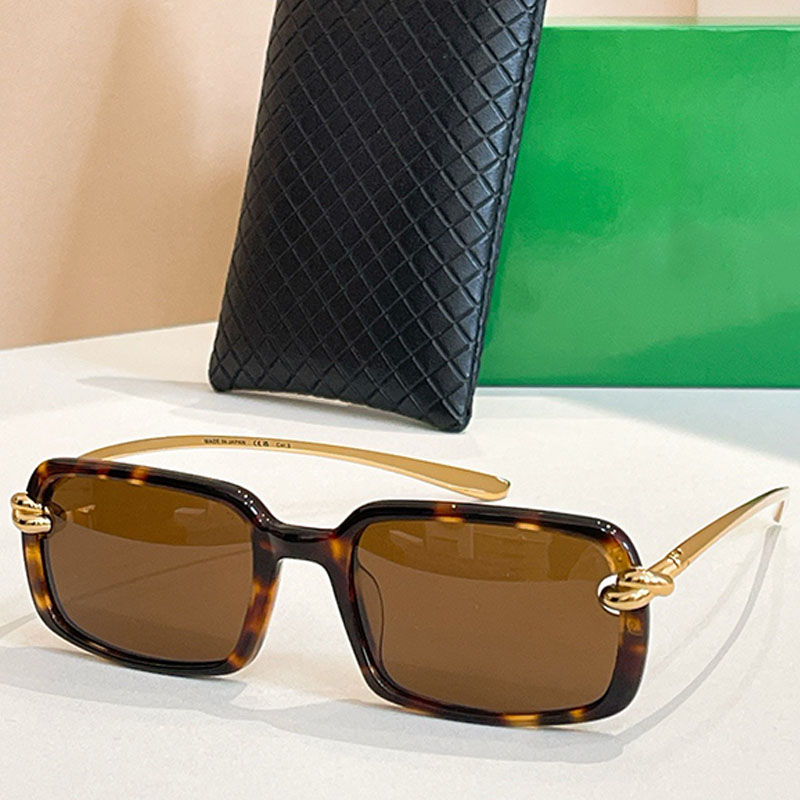 Unique Knot Rectangle BV1419 Women Sunglasses Designer Acetate Rectangular Luxury Sunglasses Outdoor UV400 Protection Glasses With Box