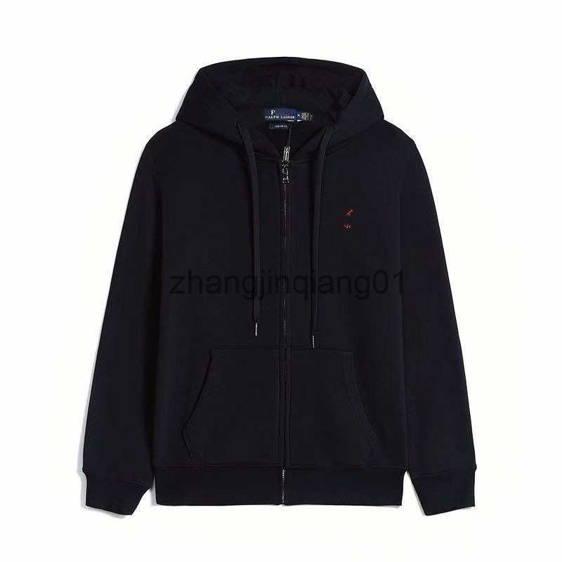 Designer Polo Hoodie Jackets Spring Winter Cotton Vintage Luxury Fashion Zipper Red Label Black Hoodies Womens Mens Sweatpants Sweater Pants