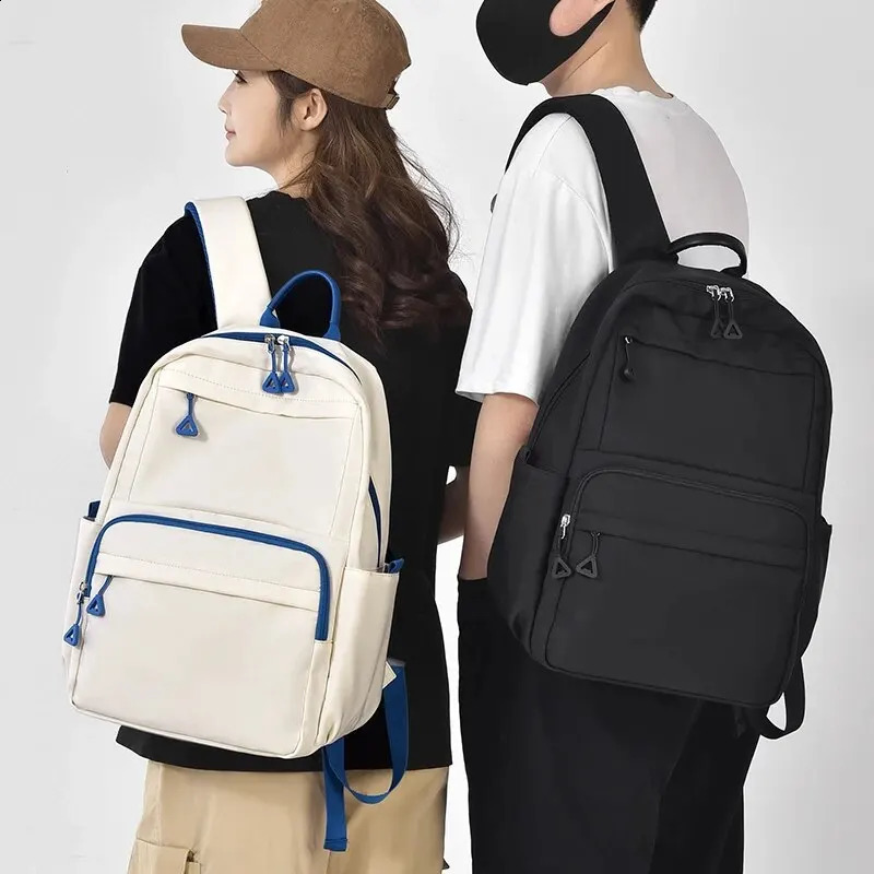 A 14inch Casual Simple Student Backpack Large Capacity Childrens Schoolbag School Travel Unisex Laptop Backpack250826