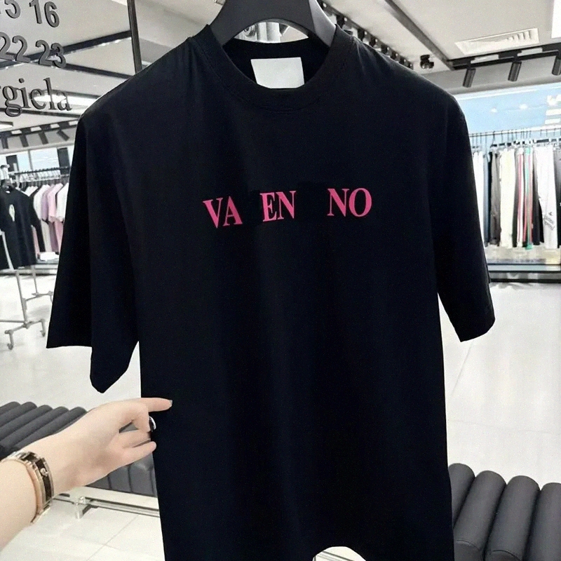 mens T shirt Designer printed letters pure cotton all-in-one simple trend T-shirt men's and women's same round neck short sleeve top M-3XL
