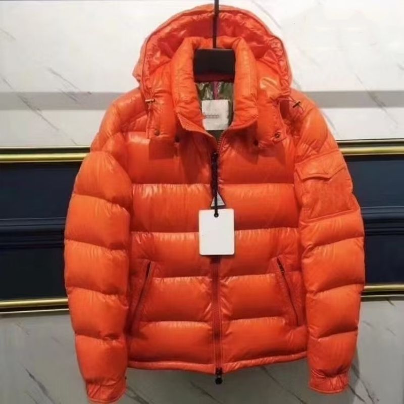Designer jackets Fashionable men's and women's winter down jacket glossy matte hooded down jacket warm and detachable hat top down jacket