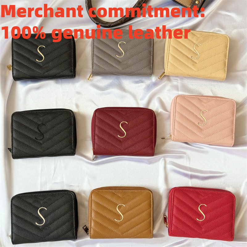 10A Designer wallet Luxury Fold wallet Genuine leather Envelope wallet Short Purse Womens Coin Purses coin pouch fashion cardholder passport holders