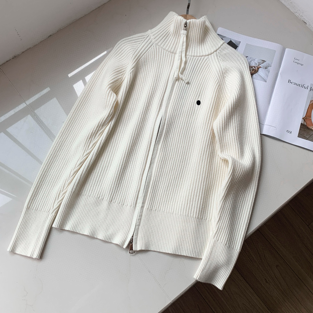 (Order by pic in opt, not by desc)Women's Coats Gorgeous Embroidered Zip - up Knitted Sweater Cardigan Coat