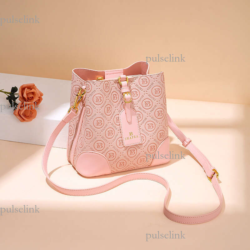 2025 Autumn Printed Bucket Versatile Shoulder Simple Elegant High-end Crossbody Bag for Women Light Luxury