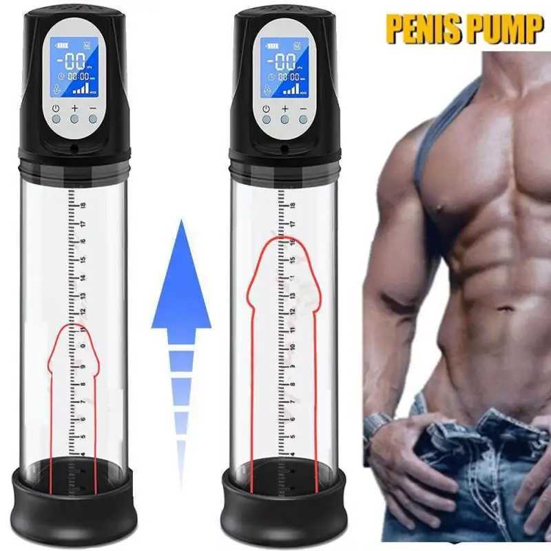 Pompe à vide à vide électrique Pénis Enhanceur Enhanceur Anneau électrique Pompe Pump Toys pour hommes Mâle Masturcator Penis Extenderw250827
