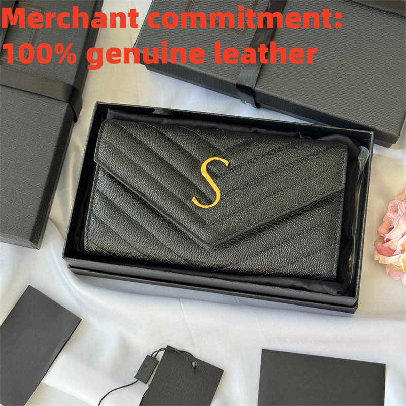 Lady Genuine leather Envelope wallets Designer wallet Luxury long wallet Womens zipper Purse key pouch Coin Purses Fashion passport holders coin pou