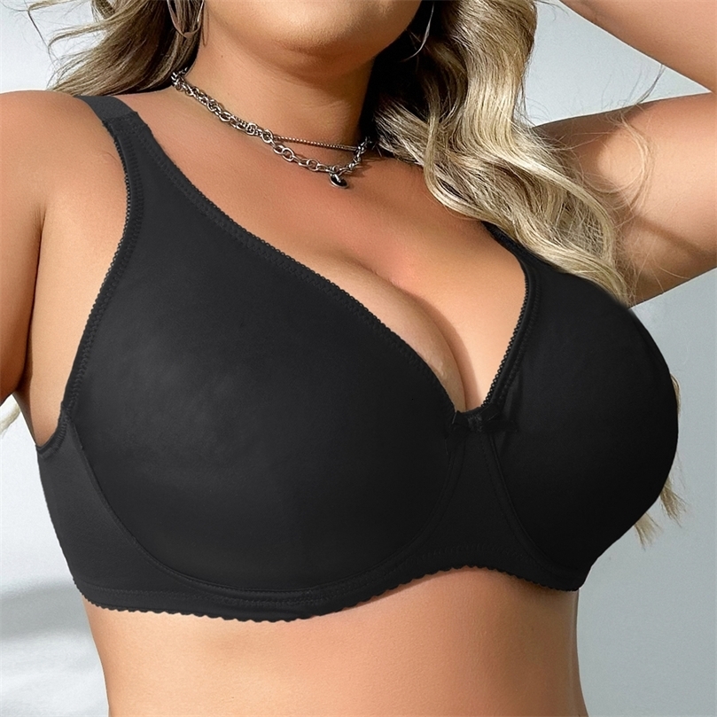 Beauwear Underwire Bra for Big Breast Female Solid Color Plus Size Bras for Women Thin Unlined Underwear 38C44C 38D48D3069250826