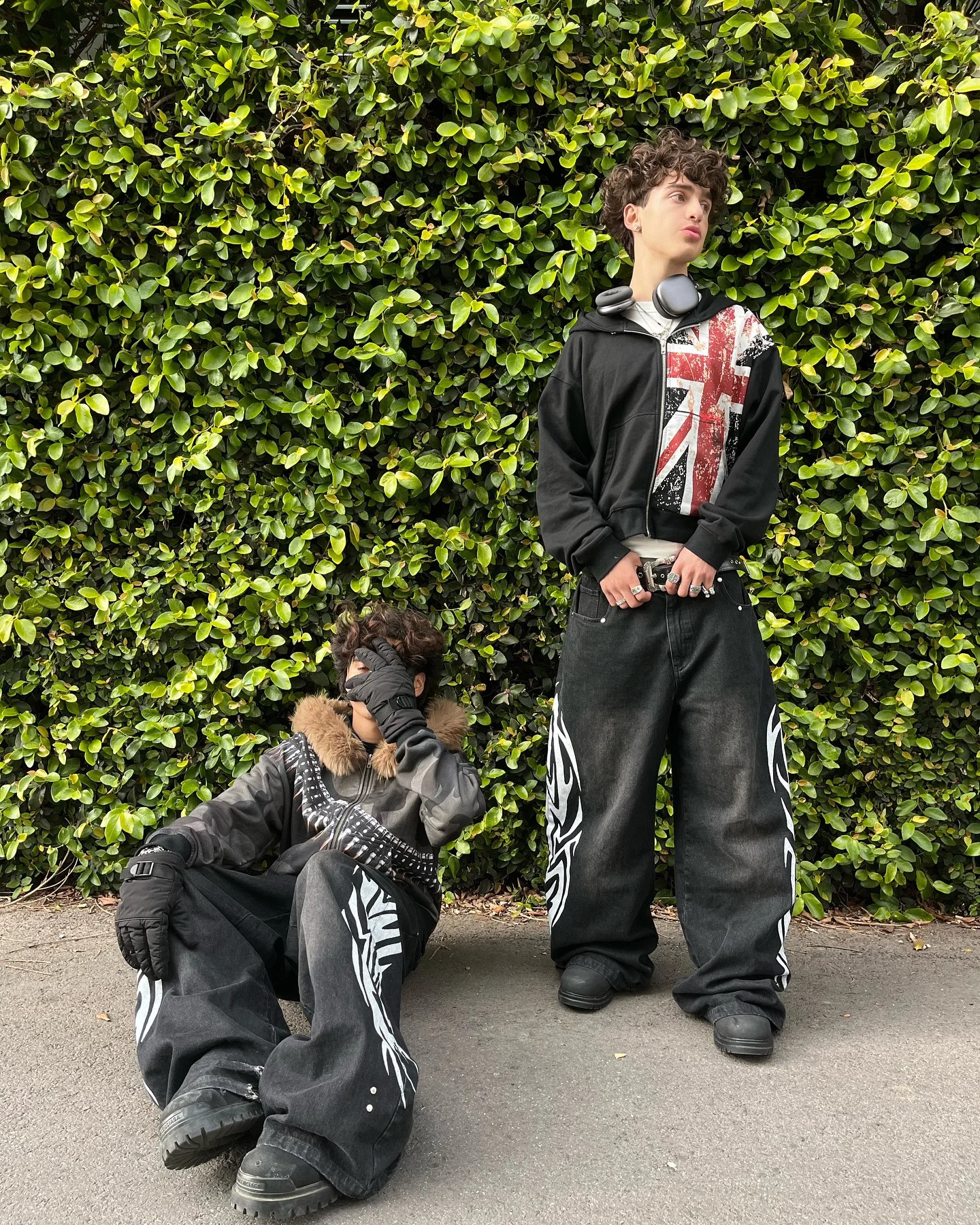 Harajuku uk print hoodie sportswear gothic sweatshirt oversized y2k tops couples streetwear zip up hoodie men clothing 250818