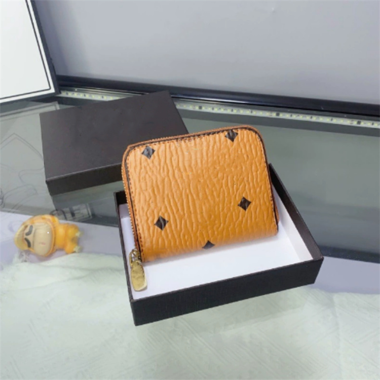 Fashion Luxury short wallet card holder purse woman men wallets designer coin purses zipper pouch Genuine Cowhide Leather Mini Clutch Bags