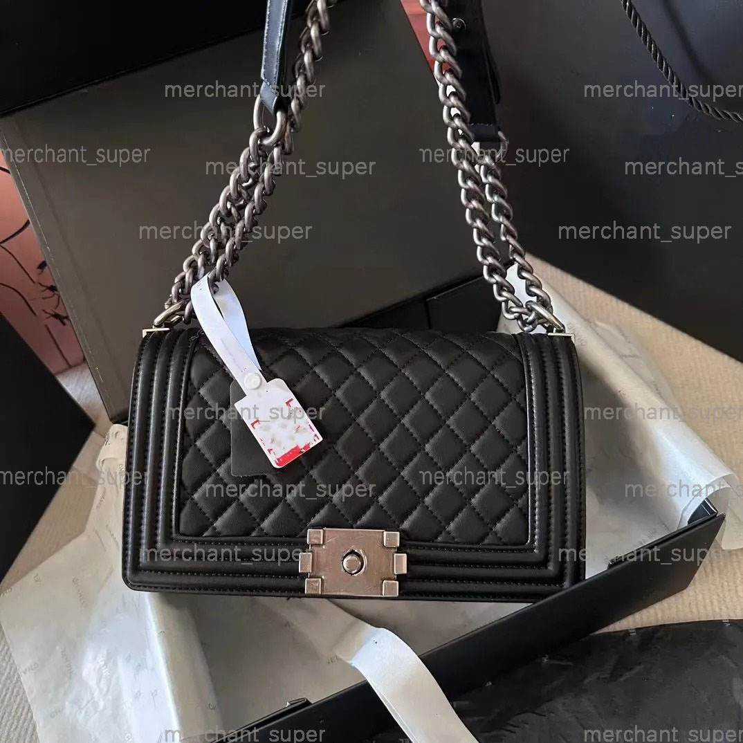 Luxurious shoulder bag Diamond Lattice Designer Top quality mouth cover bag 25CM woman fashion handbag leather crossbody bags chain bags 2A