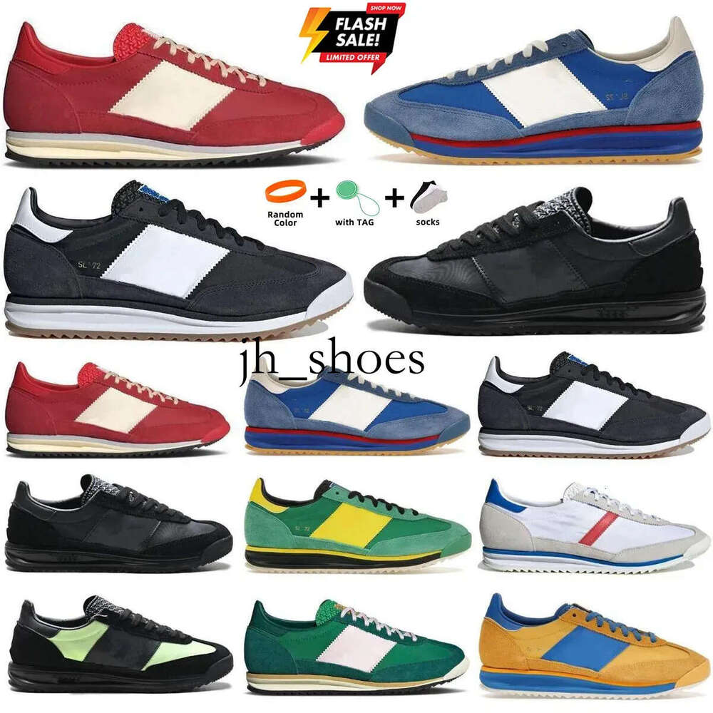 Designer SL 72 Og Shoes For Man Woman Trainer Classic Casual Sneaker Sl72 RS Maroon Preloved Brown Blue White Red Green Yellow Sneakers
