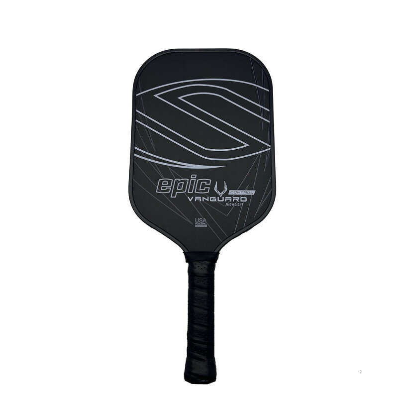T700 Fabric Matte Carbon Fiber Hot-Pressed Pickleball Racket 16Mm Thick Gray Black