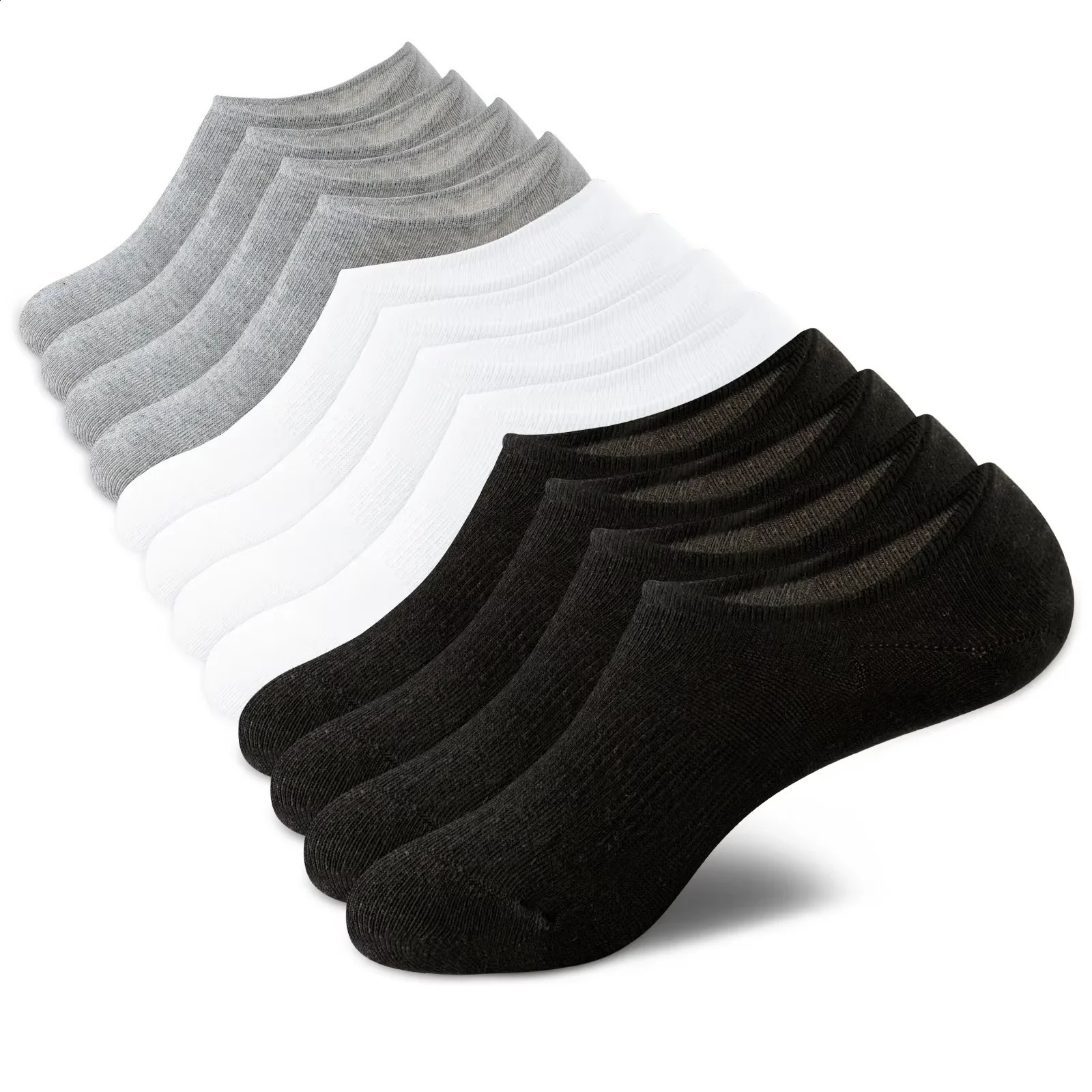6 Pairs No Show Socks Womens and Mens Low Cut Ankle Short Running Novelty Casual Cotton Invisible Liner Socks With NoSlip Grip250827