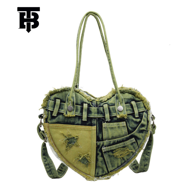 Luxury bag Designer Personalized Love 2025 Autumn New Denim Underarm Women's Fashion Multi-functional Single-shoulder Crossbody Bag