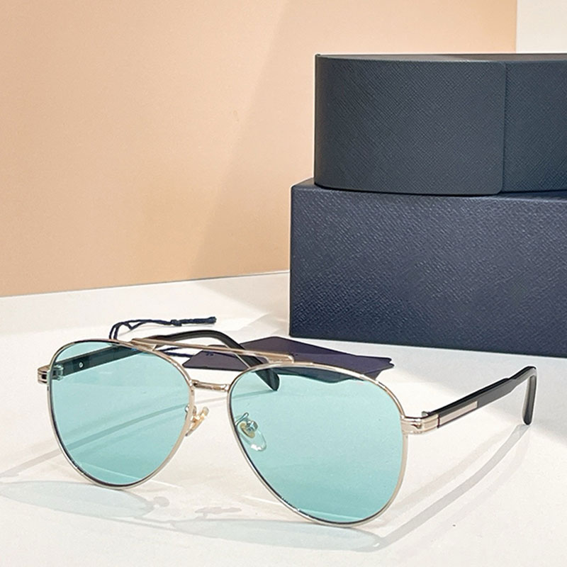 Men Pilot Sunglasses Classic Design Metal Pilot Frame Ultra Thin Mirror Legs Modern Fashion Style Mens Business Sunglasses SPRA58