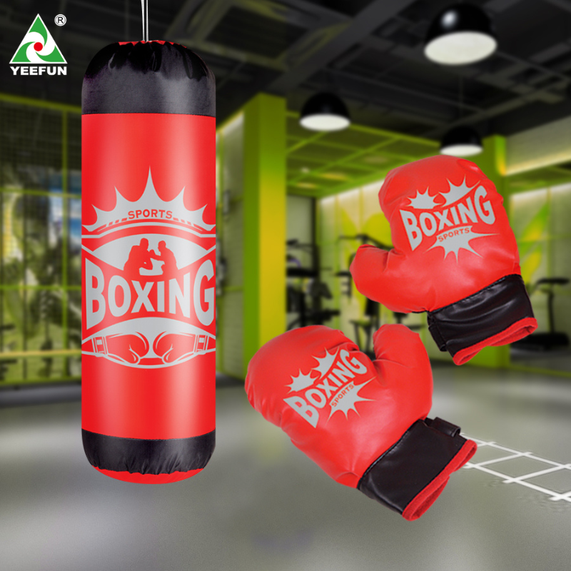 Safe Soft Kids Punching Bag with Boxing Gloves Set, Adjustable Stand for Toddlers Children Training Sport Game Toys Gift for Boys-image-1072748812