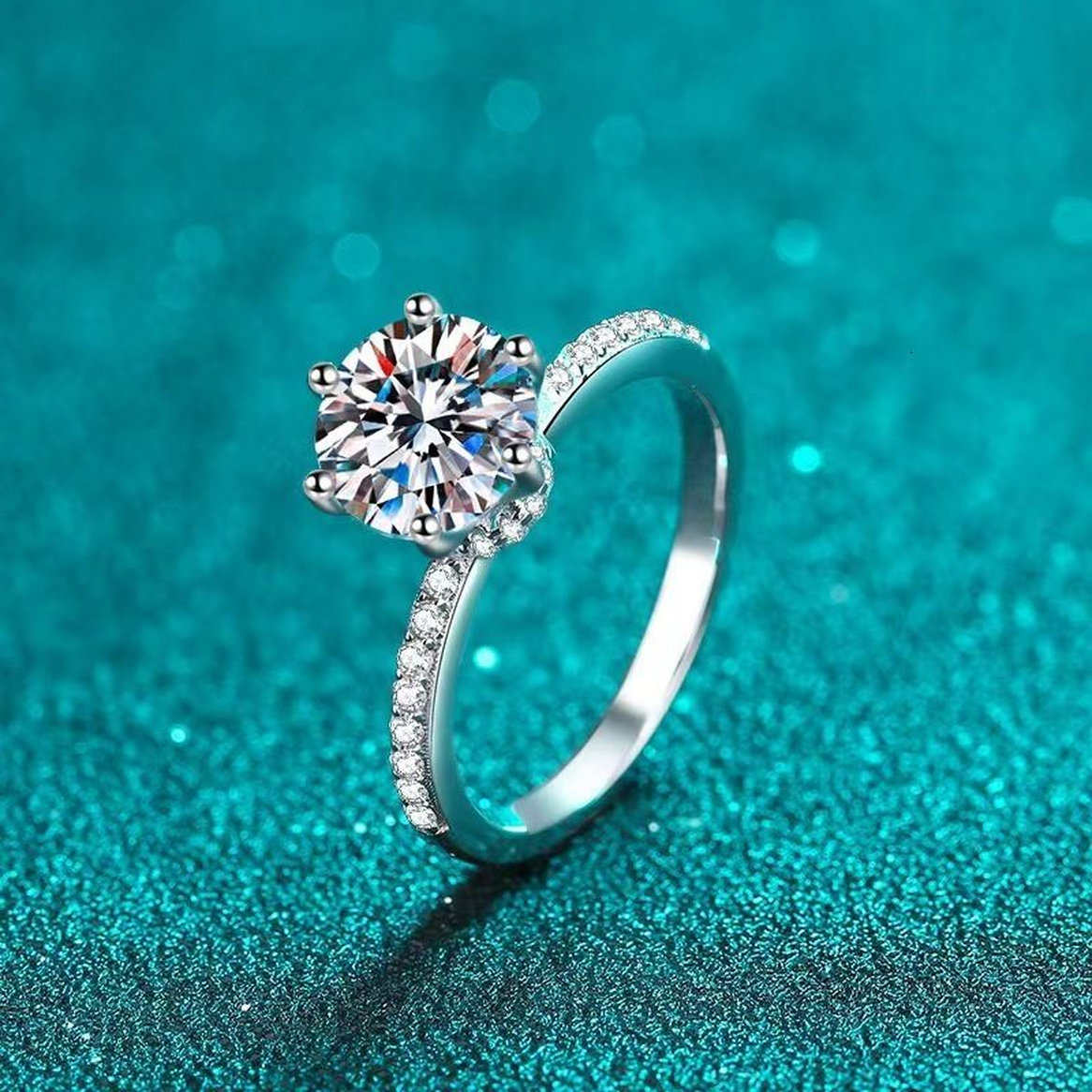 rings designer for women stainless steel jewelry wedding ring Lab grown diamond 18K Solid Gold oval Cut marquise side real engagement ring sterling