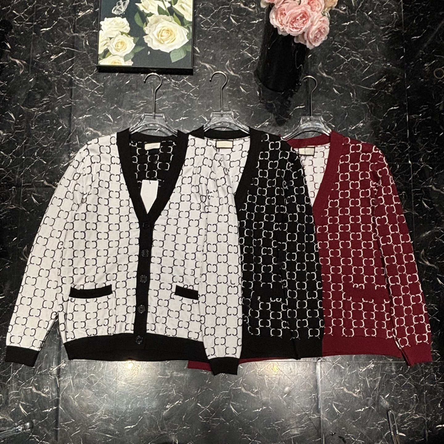 Pull de créateur de cardigan de cachemire pour femmes pulls en tricot en tricots à la mode vestes de chandail de cardigan de grande taille paille