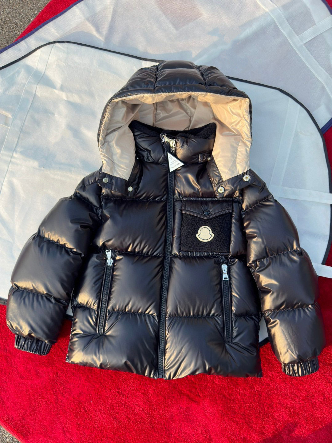 AAAAA ss219 Mon**r luxury heels hoodie 2025 new winter stand collar M home down cotton jacket children's short thick warm fashion jacket