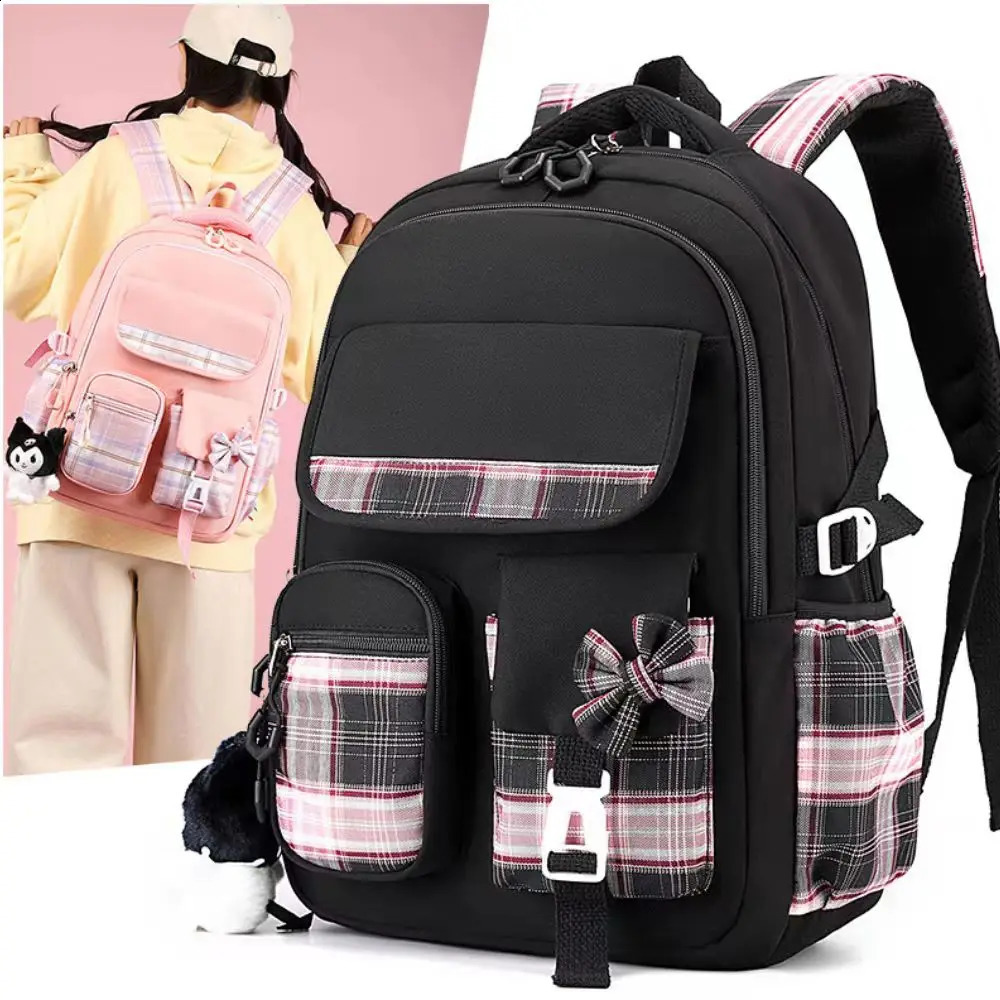 2024 student backpack cartoon cute childrens backpack for grades 16 lightweight and load reducing backpack for boys and250826