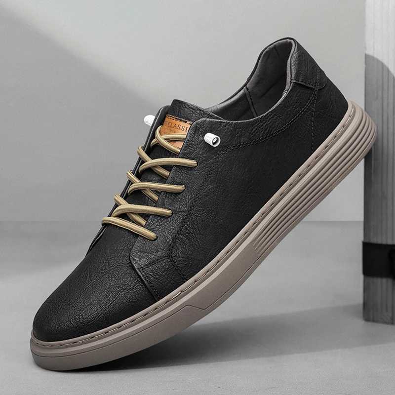 Genuine Leather Italian Casual Shoes Mens Lace Up Oxford Shoes Outdoor Jogging Shoes Office Mens Dress Shoes Large Size 3645XJ250827