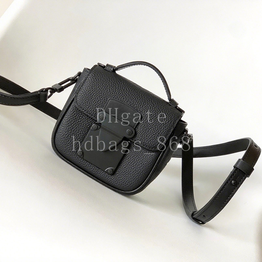 Mirror quality Shoulder bags Designer Handbag Luxury Crossbody bags cowhide leather Fashion Flap S-lock closure bags 12.5cm With box MLP05A1