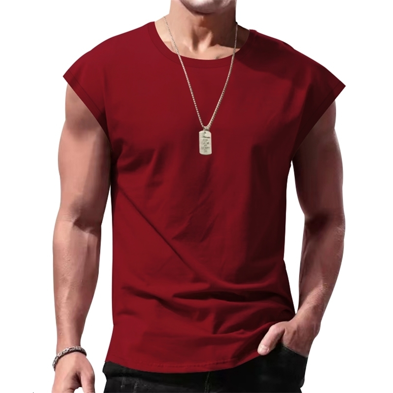 Mens Wear Sleeveless Tshirt Mens Summer Leisure Sports Loose fitting Mens Short vest sir250826ww