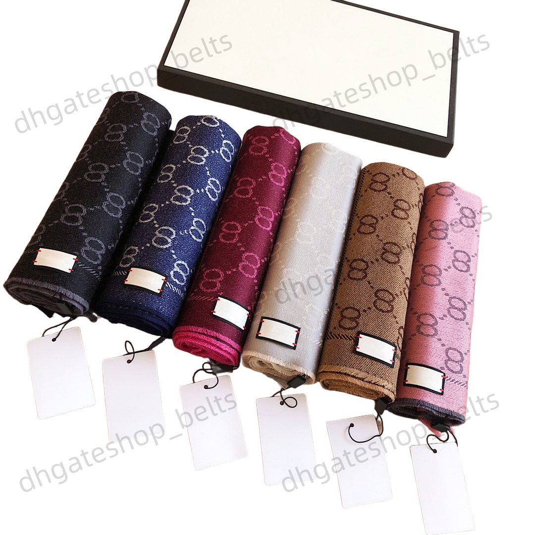 Écharpe des créateurs pour hommes de la mode pour écharpe pour femmes 100% cachemire jacquard farbes pour femmes à double face