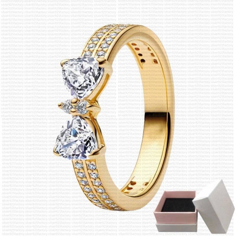 Ring Designer gold Rings for women Princess rose flower Wedding Ring luxury jewelry 925 Silver sparkle Diamond ring engagement Ring with box fashion