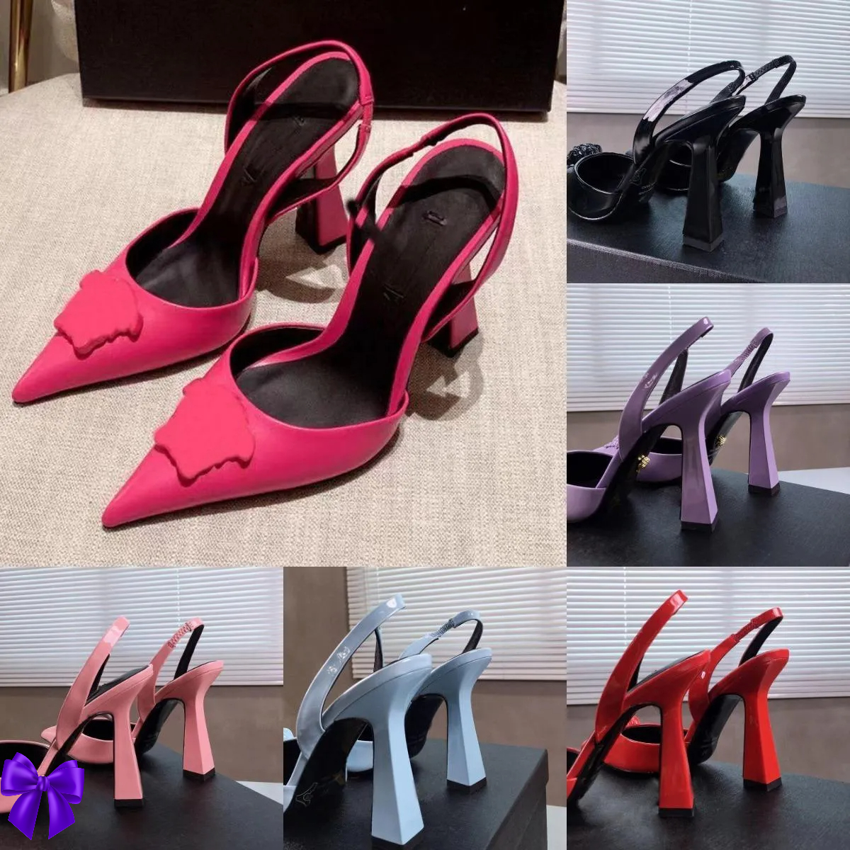 2025 Dress Shoes latest fashion Pink Patent Leather high heels shoes pointed decorative pump 11cm Dress dinner shoes Luxury Designer Sandals wedding