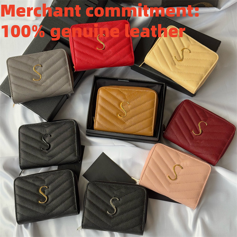 Envelope wallet 10A Designer wallet Luxury Fold wallet Genuine leather Short Purse Womens Coin Purses coin pouch fashion passport holders cardholder